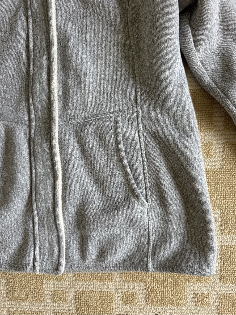 The North Face Sherpa Lined Hooded Fleece Jacket Outdoor Heather Gray Medium - Picture 16 of 17